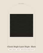 Classic Single-Layer Niqab in Black — detail view (sample image)